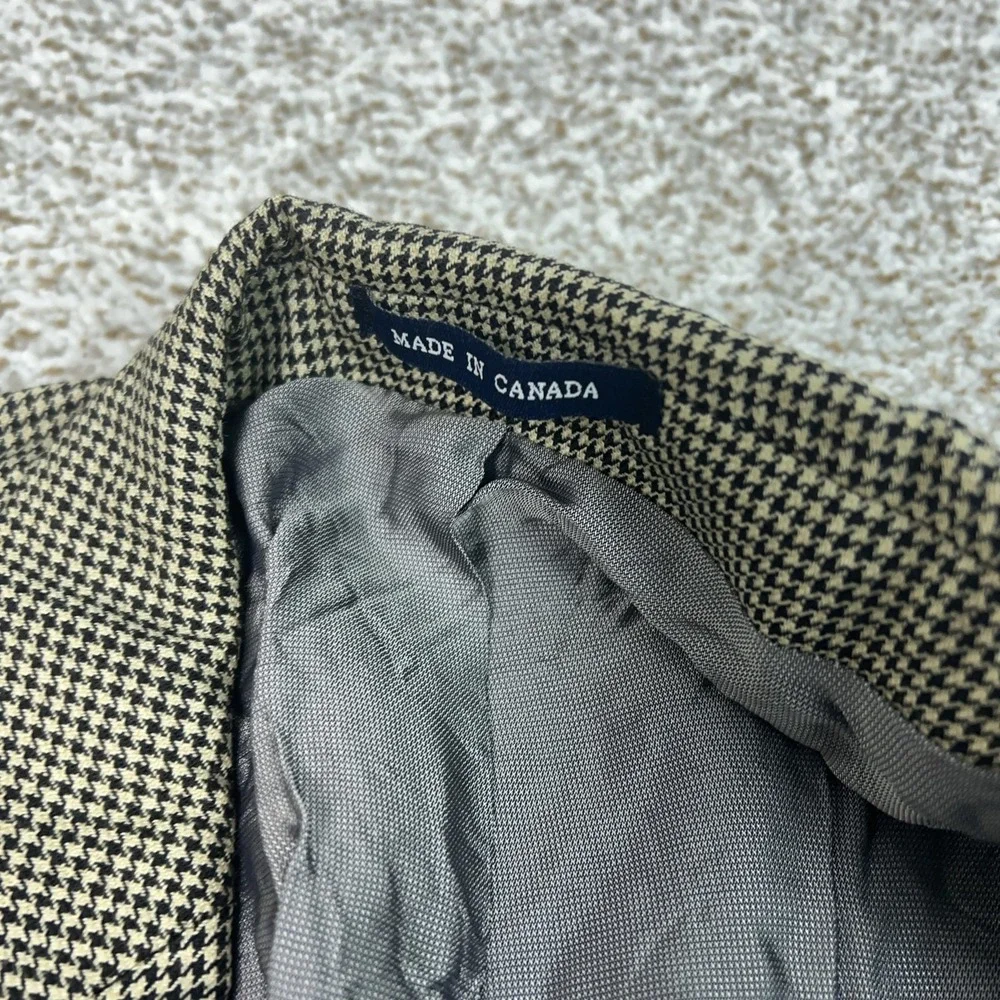 Ralph Ralph Lauren Blazer Mens 44R‎ Brown Black Houndstooth Wool Sport Jacket